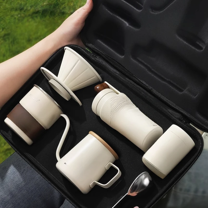 Hand brewed coffee set Outdoor - Coffee Equipment Grinder recension och pris