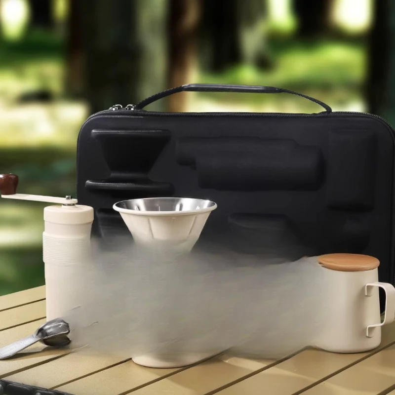 Hand brewed coffee set Outdoor - Coffee Equipment Grinder recension och pris