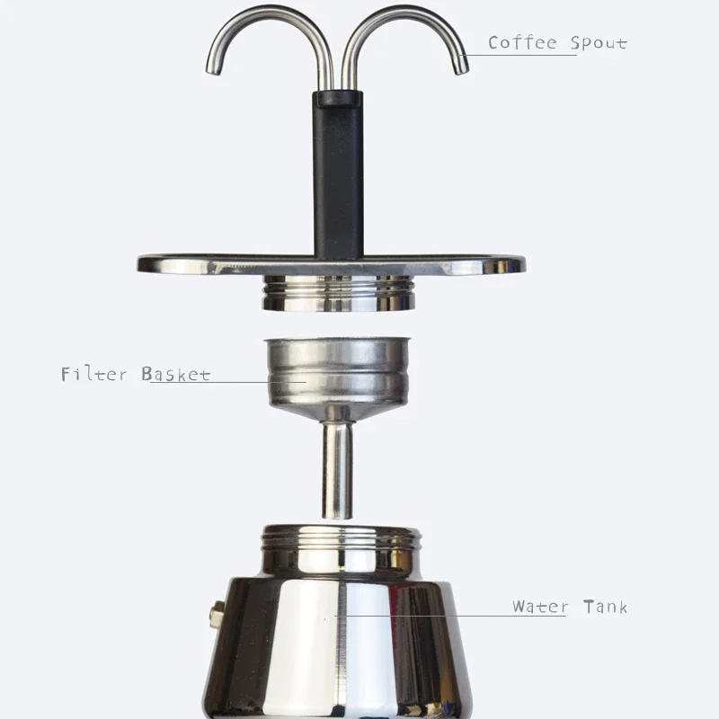 200ML Mini Moka Pot Double Tub - Coffee Equipment For Sale recension och pris