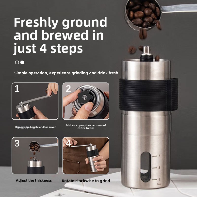 Portable Hand cranked Coffee M - Coffee Equipment Grinder recension och pris