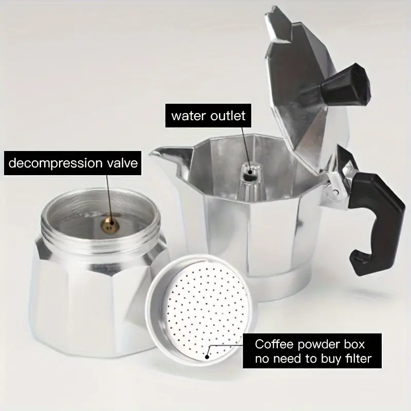 Classic Aluminum Moka Pot 50-3 - Coffee Equipment For Sale recension och pris